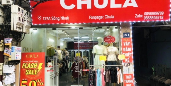 cho thuê hoặc sang nhượng cửa hàng thời trang