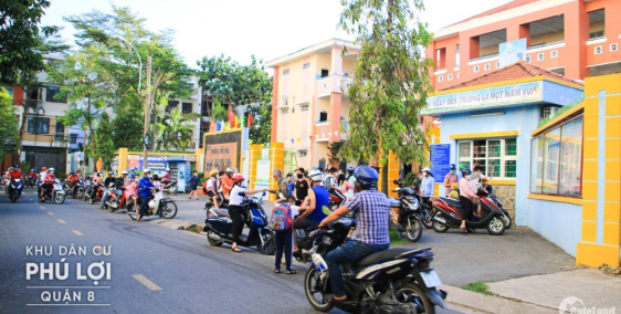 Duy nhất 1 nền mặt tiền Phạm Thế Hiển,Q.8-tọa lạc ngay khu dân cư sầm uất