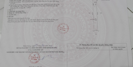 Cần bán gấp 2 lô đất có 100m thổ cư gần kcn Bàu Bàng