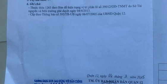 Cần bán đất sổ hồng diện tích 4mx20m đường DN4, KDC An Sương
