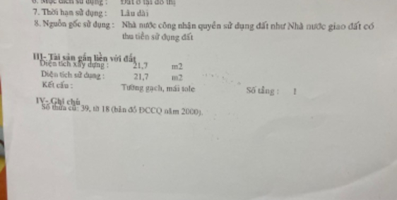 Bán nhà hẻm quận Tân Phú 3 * 7,nở hậu 3,1m