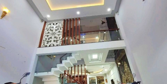 Cho thuê nhà 1 trệt 1 lửng 2 lầu sân thượng full nội thất Mt đường 12m