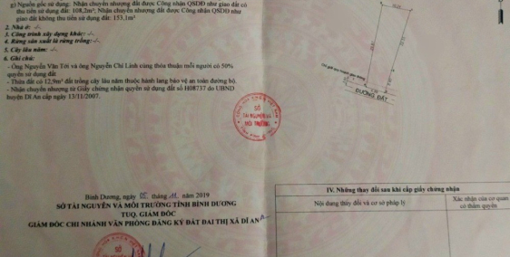 Bán nhà Cấp 4, 261m2 gần Trung Tâm Y Tế Dĩ An chỉ 300m p.Tân Đông Hiệp, Dĩ An