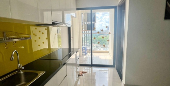 Căn hộ Centana 44m2, có kệ bếp, máy lạnh, rèm, view LM81, nhà trống ở ngay.