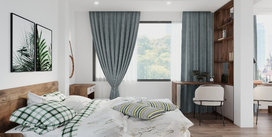 Cho thuê căn hộ tầng 5 view đẹp, full đồ (Furnished studio for rent)