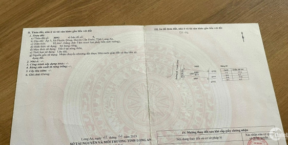 Chủ cần bán gấp 82,4m2 thổ cư trong KDC Nam Phong Ecotown.780 triệu.