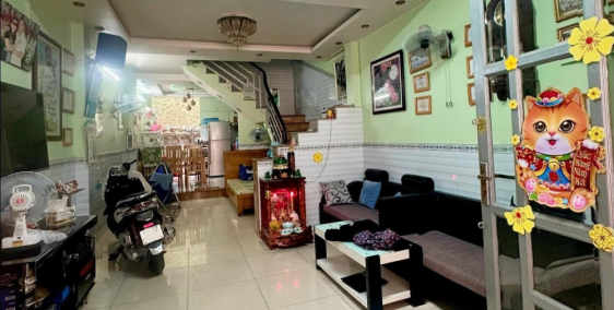 Bán nhà 2 tầng 2PN, 56m2, Hẻm xe hơi, 26 tháng 3, BHH, Bình Tân, chỉ 3.8 tỷ TL