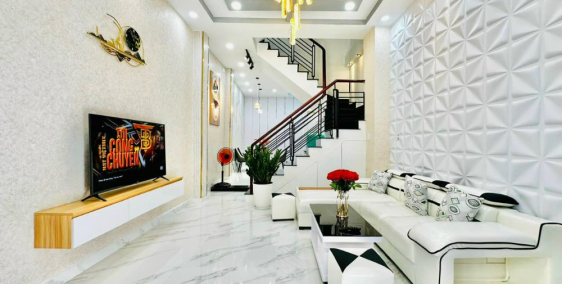 Bán nhà Lê Văn Thọ, P9, Gò Vấp, 4x12m, 3 lầu, Full Nội thất = 5.38 tỷ