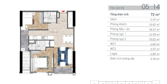 CĂN HỘ CAO CẤP 2PN TRUNG TÂM QUẬN THANH XUÂN – GIÁ CHỈ 4X TỶ