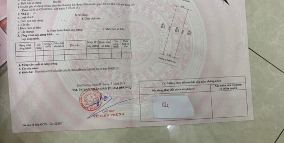 Bán đất mặt phố Lương Thế Vinh, Đông Nam Cường, TP HD, 171m2, mt 9m, đường 20.5m