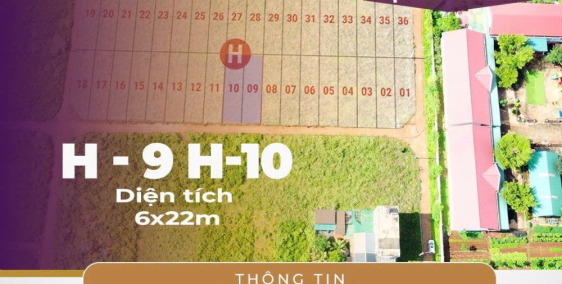 Cặp siêu phẩm H9, H10 Kdc Phú Lộc Krong Năng Đak Lak sổ sẵn 5xxtr/132m2