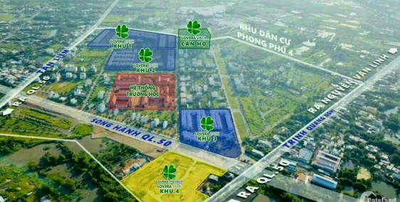 BÁN ĐẤT NỀN KHU DÂN CƯ PHONG PHÚ 4 LÔ GÓC  TUYỆT ĐẸP