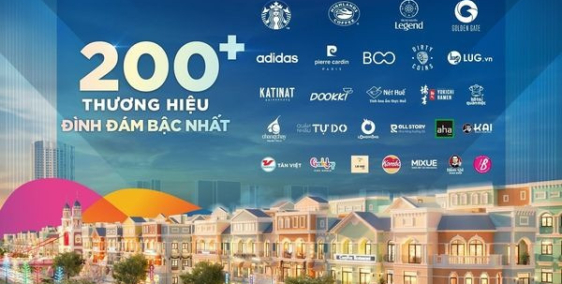 Cho thuê Shophouse Mega Grand World HN - Miễn phí 2 năm tiền thuê