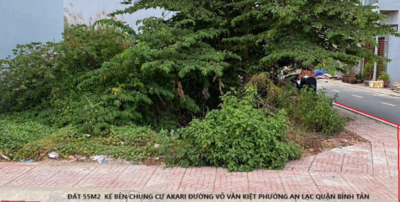 Bán nền đất cắt lỗ sâu cuối năm đường trước đất 10m kế bên chung cư Akari