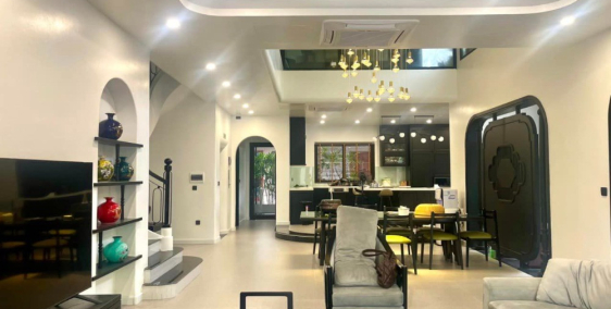 Cho thuê nhà lô góc Ecopark, TP Hải Dương, 180m2, 4 tầng, 4 ngủ vs khép kín, làm