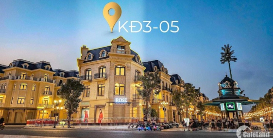 Bán Siêu phẩm Shophouse góc 3 mặt tiền quảng trường KĐAS Vip nhất dự án KĐ3-05