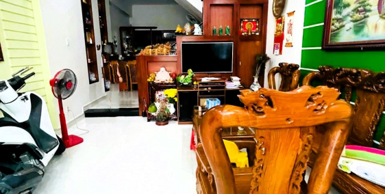 Cho thuê nhà 1T2L 3pn full nội thất hẻm thông xe hơi đường Lê Văn Chí Linh Trung