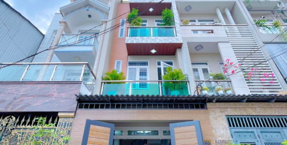 Nhà đẹp hẻm xe tải 4x15m Lê Văn Thọ, phường 9, Gò Vấp, 4 lầu, full nội thất = 7.