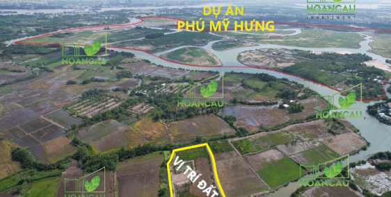 Bán 2000m2 đất sào cấn mặt tiền đường vào dự án Phú Mỹ Hưng tại Nhơn Trạch