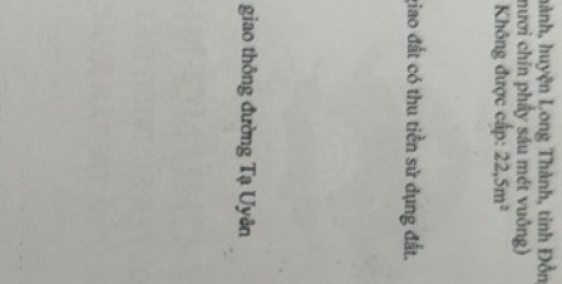 Bán nhà 2MT Đ.Tạ Uyên TT.Long Thành H.Long Thành. DT 139.6m2 giá 5.3 tỷ
