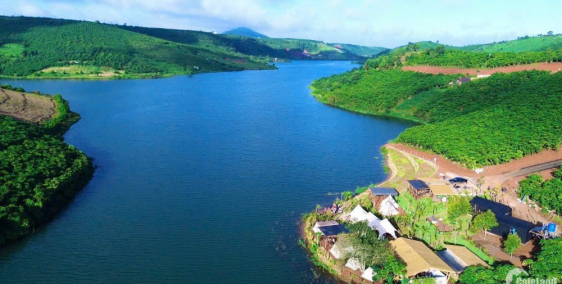 880 triệu/ 1010m2 Nền Đất Giáp Hồ Đắk Long Thượng, View Hồ, View Đồi, Có Glampin