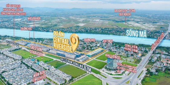 GIẢM SÂU 30% chỉ duy nhất 60 căn đầu tiên tại dự án Central Riverside Thanh Hóa
