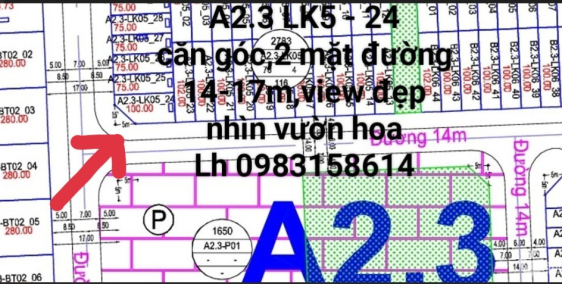 Chính chủ cần bán gấp A2.3 KĐT Thanh Hà