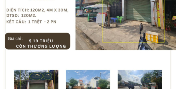 Cho thuê nhà mặt tiền Lê Trọng Tấn 120m2, 19Triệu