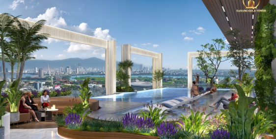 Sở hữu ngay căn hộ với tiện ích hồ bơi vô cực siêu to khổng lồ, DaNangGoldTower
