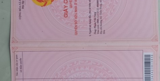 Bán nhà ở xã diên lâm huyện diên khánh tỉnh khánh hòa