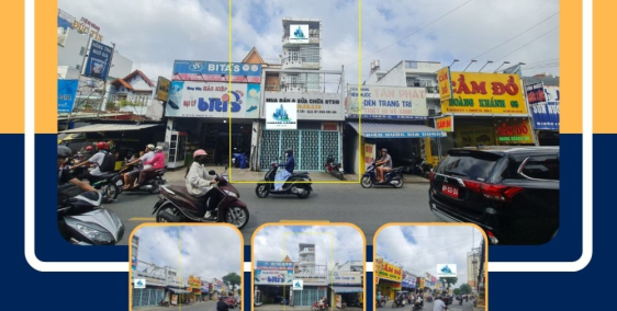 Cho thuê nhà Mặt Tiền Tô Ký 150m2, 4Lầu+ST - CẠNH CHỢ-CHUNG CƯ