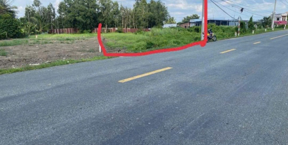 Đất đẹp 16.5x50m nở hậu 30m, thổ + vườn mặt tiền ĐT 816, Thạnh Hòa, Bến Lức, LA