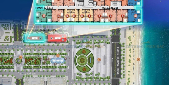 Bán căn tổng thống 06, 79m2, 03BR view quảng trường, nhạc nước SunGroup