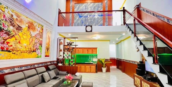 Nhà mới xây mới tinh 1 Trệt 1 Lửng 3 phòng Ngủ Sổ Riêng đã có Thổ Cư