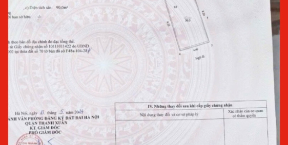 Nhà Đẹp  NGÕ 190 ĐƯỜNG NGUYỄN TRÃI - DT 30m2 x 4 TẦNG x MT4,5 x 5,25 Tỷ,