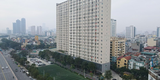 Cho thuê sàn văn phòng chung cư 60 Hoàng Quốc Việt quận Cầu Giấy – DT 120m2.