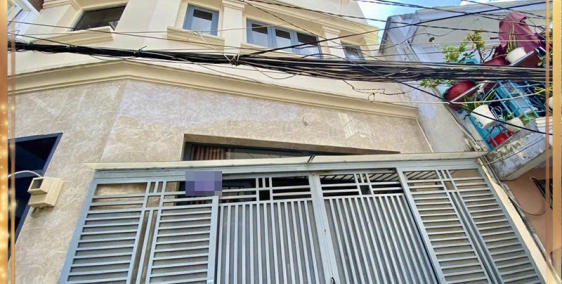 Nhà Quận 6, Hồng Bàng, 7x9.5m, 4 tầng, hẻm xe máy, 5.8 tỷ