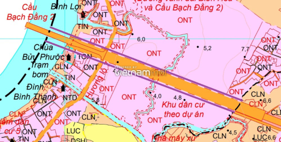 Bán đất tại Đường Hương Lộ 7, Ngay cầu Bạch Đằng 2 Vĩnh Cửu, Đồng Nai