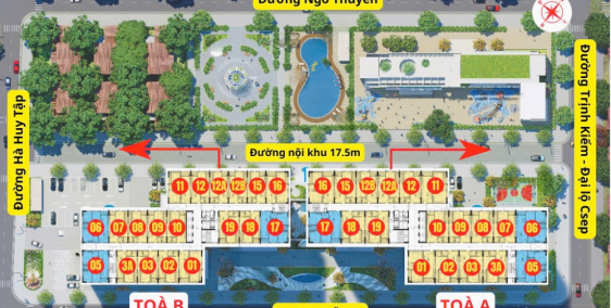 Mở bán quỹ căn mới toà A tầng 3, 4, 5, 20, 21, 22 chung cư Bình An Plaza
