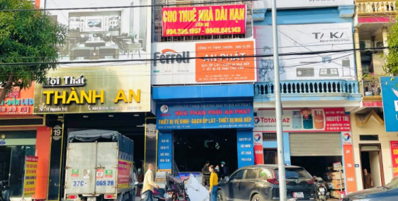 CHO THUÊ NHÀ NGUYÊN CĂN MẶT TIỀN ĐƯỜNG NGUYỄN TRÃI TP VINH