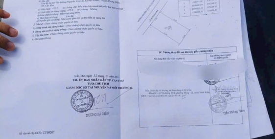 Bán nền MT đường Nguyễn Văn Cừ nối dài . DT 472m2 . Giá chỉ 21,5 tỷ