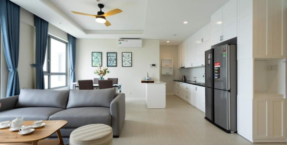 Cho thuê căn hộ 2PN view hồ bơi, view sông SG - Diamond Island - Đảo Kim Cương