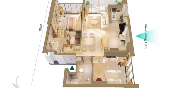 Căn hộ cao cấp Vista chỉ với 200 triệu cũng thiết kế mặt thoáng, lấy gió tựnhiên