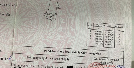 Đất ONT diện tích 125m2, cách QL1A 100m