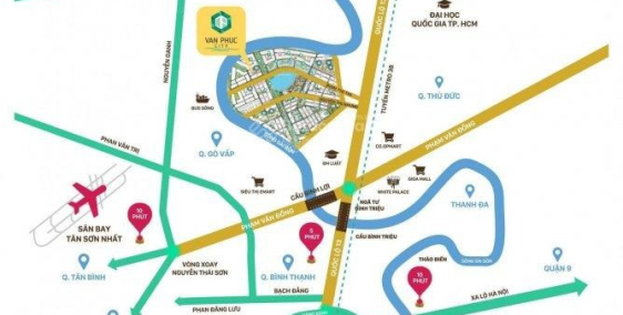 Vạn phúc City - Bán nhà hoàn thiện nội thất DT 7m x20m - Mặt tiền Đường số 37