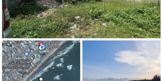 Đất thổ cư cách đường bờ kè ven biển trung tâm TT Phan Rí Cửa