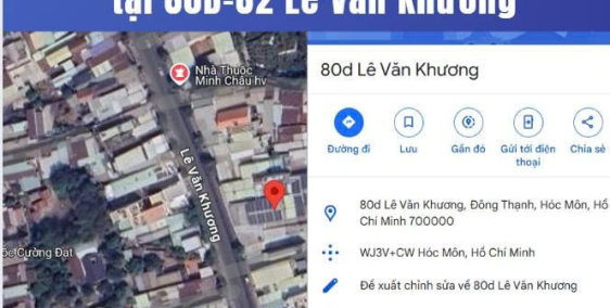 đất trong quá trình tranh chấp 82 Lê Văn Khương, Hóc Môn