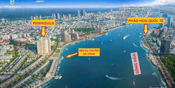 Chỉ còn 1 căn 1PN dự án Peninsula, view trực diện sông Hàn, tầng cao đẹp nhất dự