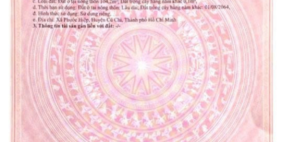 Đất FULL Thổ cư 5x21 Ngay trung tâm khu dân cư Phước Hiệp Củ Chi giá chỉ 1tỷ5xx