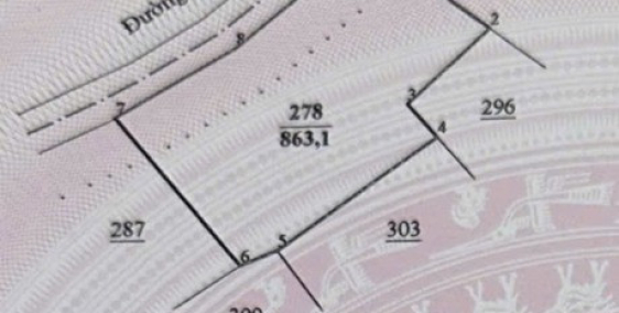 Đất Bảo Thuận 832m2 có sẳn 587m2 thổ cư mt đường bê tông 36m2